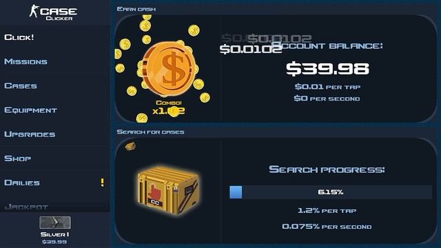 Авто кликер в Case Clicker