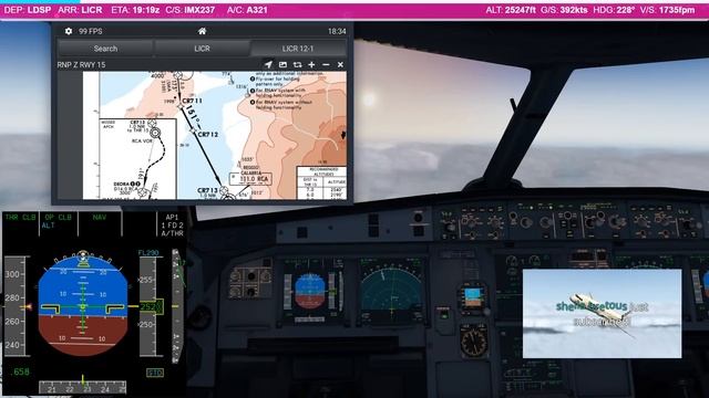 European Kai Tak? Real Airbus Pilot Live to Reggio Calabria! X Plane 11 ToLiss A321 смотреть онлайн