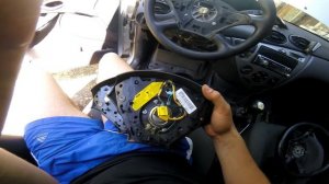 Замена руля форд фокус 1. Нашел оригинальный кожаный руль за 18$. Шик и блеск.