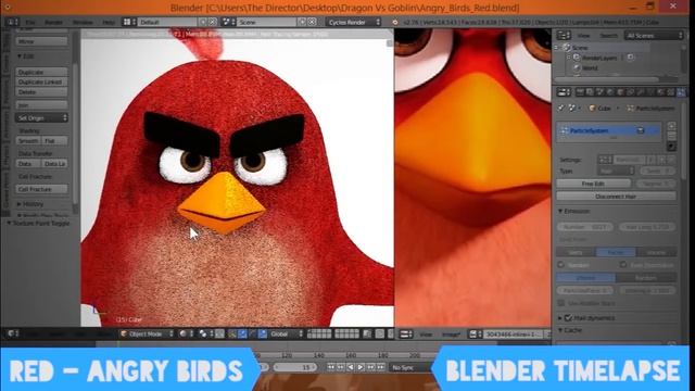 Red - Modelling, Texturing, Rigging (Blender Timelapse)[Free Blend File] смотреть онлайн