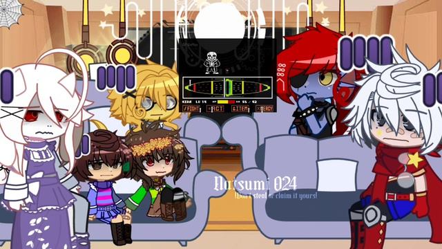 • [Full video] l| Undertale react to sans full fight |l Undertale l| Gacha • смотреть онлайн