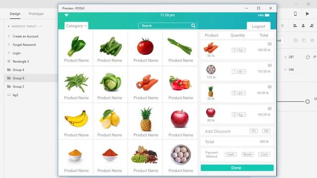 POS UI || Adbobe XD CC 2018 смотреть онлайн