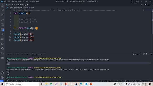 Problem Solving in Python #16 | Squaring an Argument смотреть онлайн