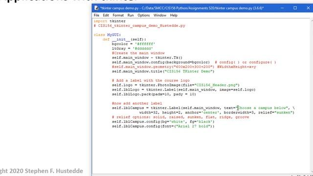 Python 11A - GUI Applications with tkinter смотреть онлайн