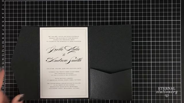 How to make a modern pocket invitation | Elegant Wedding Invitations DIY смотреть онлайн