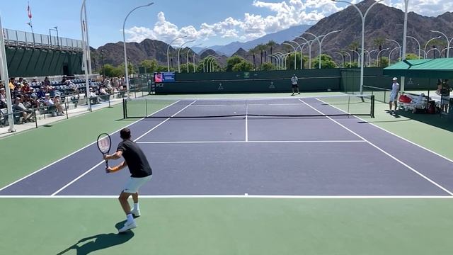 Grigor Dimitrov's One-Handed Backhands in Slow Motion - Court Level Tennis Practice смотреть онлайн