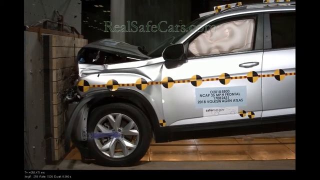 Volkswagen Atlas (2018-2020) Crash Tests (Side-Pole, Rear-End, Front, Side) смотреть онлайн