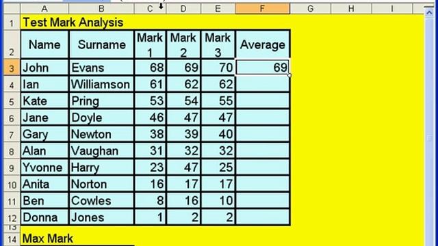 E1.2 Simple Formulae (Addition, SUM and division) in Excel смотреть онлайн