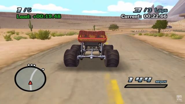 Disney Pixar Cars The Game Lightning Monster Car Gameplay HD смотреть онлайн