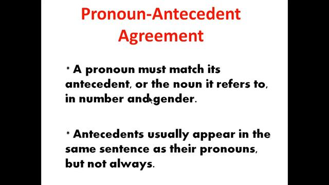 Pronouns, Antecedent  English Grammar Pages 76 And 77