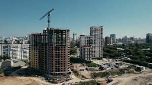 Квартал "Беринг" в Новосибирске - Ход строительства Август 2023
