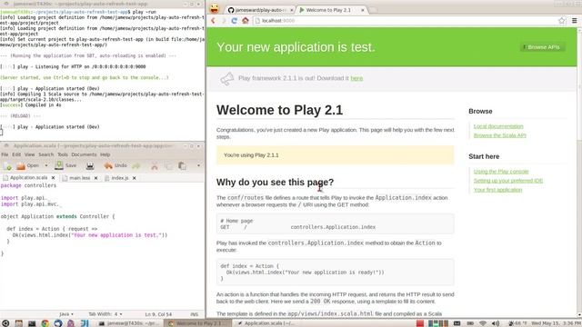 Play Framework Auto-Refresh смотреть онлайн