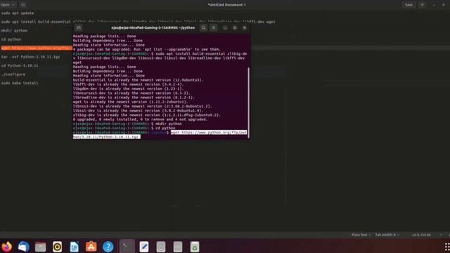 How to install python in Ubuntu in Hindi step by step | install python in Ubuntu in 2023 смотреть онлайн