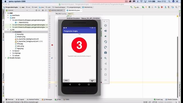 Prev and Next Button With Android Studio смотреть онлайн