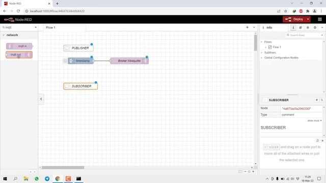 Publish and Subscribe Data MQTT Node Red смотреть онлайн