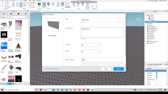 ROBLOX STUDIO TUTORIAL-HOW TO MAKE A MODEL IN 2022 смотреть онлайн