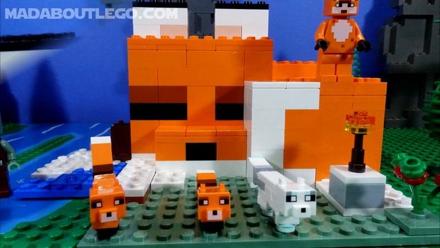 LEGO Minecraft The Fox Lodge 21178. смотреть онлайн