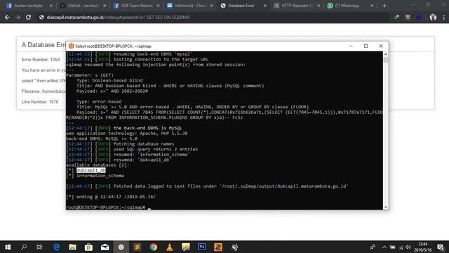 SQL Injection at http://dukcapil.mataramkota.go.id/ смотреть онлайн
