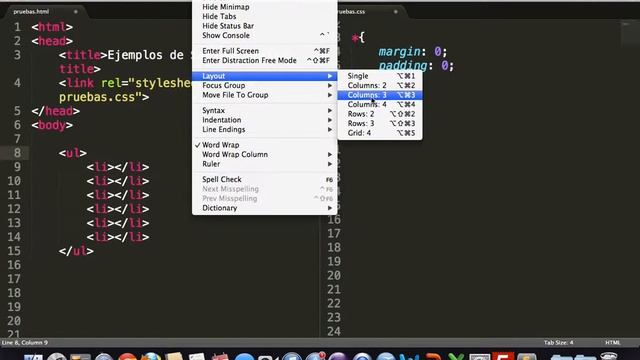 Sublime Text: Trabajar con layouts смотреть онлайн