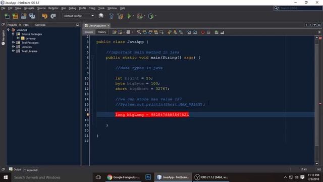 Variables & Data Types - Java Tutorial смотреть онлайн