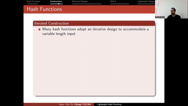 Hash Function Constructions смотреть онлайн
