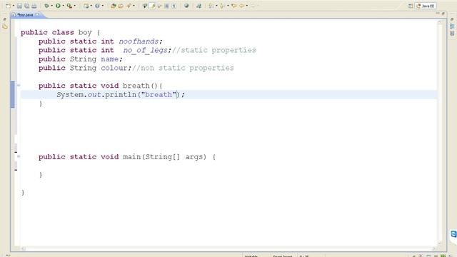 STATIC PROPERTIES AND NON STATIC PROPERTIES IN JAVA смотреть онлайн