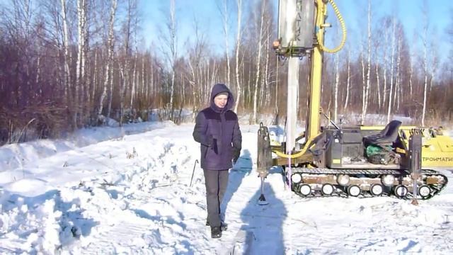 Фундамент на ж/б сваях Стройматик смотреть онлайн