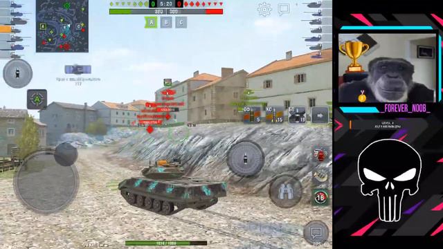 Играю в Wot Blitz на 10Lvl😱😱😱 смотреть онлайн