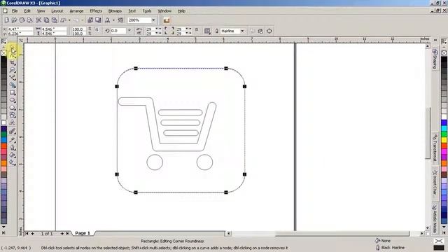 How to Draw ADD to CHART Application icon in CorelDraw смотреть онлайн