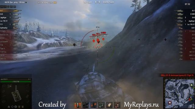 WOT: Arctic Region - IS-7 - 4 frags - смотреть онлайн