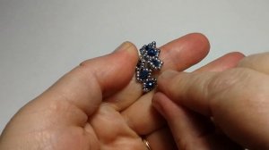 №4. Бисероплетение.  Украшение из бисера. Кольцо. Мастер класс. Пошаговый МК для начинающих.
