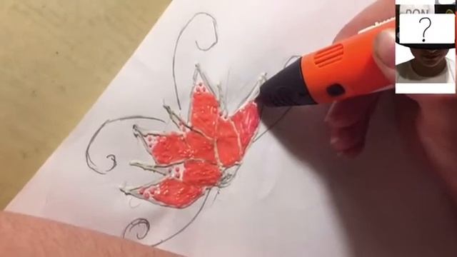 Цветок из 3D ручки смотреть онлайн