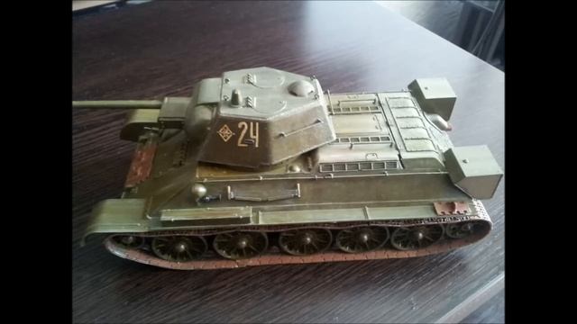 Т-34\76 с минным тралом (ZVEZDA) scale 1\35 смотреть онлайн
