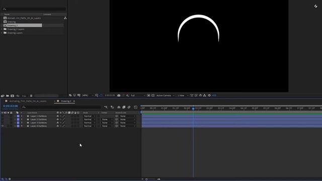 How to use Trim Paths on Vector Layers from Illustrator - After Effects Tutorial смотреть онлайн