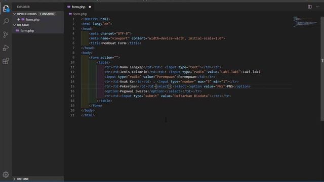 #14 PHP & MySQLi - Membuat Form HTML (Bag.2) смотреть онлайн