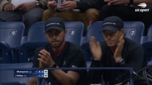 Maria Sharapova's stunning Grand Slam return! | vs Simona Halep | US Open 2017 Round 1
