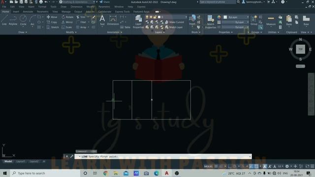 2D commands in AutoCAD [Class - 7] ǀǀ AutoCAD Bangla Tutorial ǀǀ tg's study смотреть онлайн