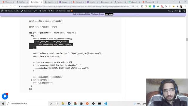 Build an Node.js & Express API Proxy Server With Rate Limiting & Caching & Hiding API Keys in JS смотреть онлайн
