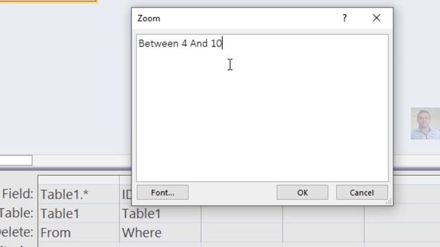 How delete rows in using between in MS access query without sql view смотреть онлайн