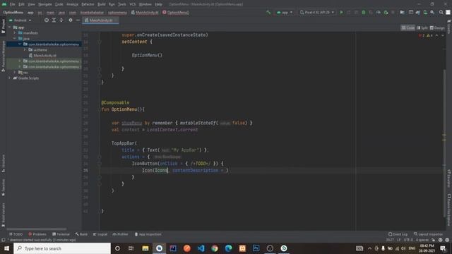 Option Menu With Jetpack Compose in Android Studio | Kotlin | Jetpack Compose | Android Tutorials смотреть онлайн