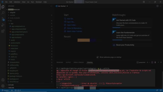 Impossible de charger le fichier car l'exécution de scripts est désactivée sur ce système смотреть онлайн