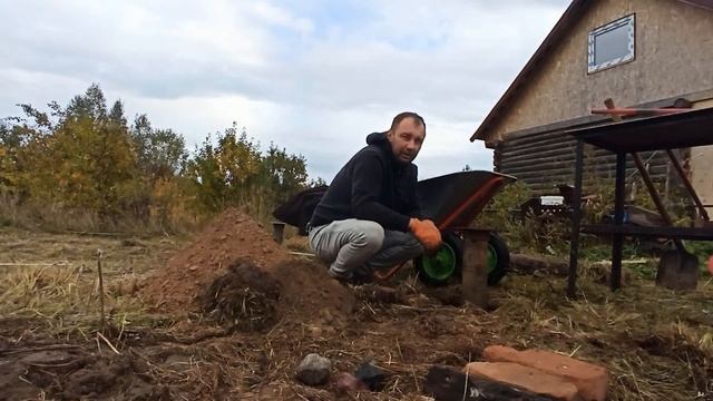 Хозблок 6*3 из труб, профиля и проф настила (бу материал) Часть №1 смотреть онлайн