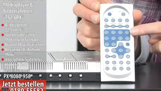 TELE System Portabler 9" DVD- & Mediaplayer "TS2.6PX" смотреть онлайн