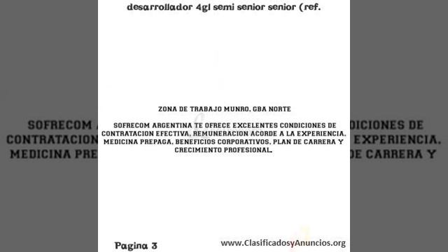 desarrollador 4gl semi senior senior (ref. смотреть онлайн