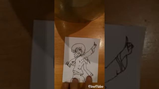 Speed drawing #1 Miho Nishizumi - Girls Und Panzer смотреть онлайн