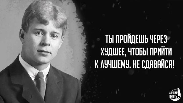 Мы в жизни любим только... | ЦИТАТЫ СЕРГЕЙ ЕСЕНИН смотреть онлайн