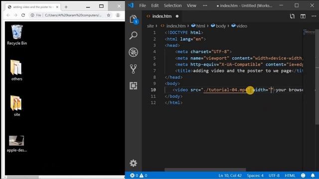 adding video and thumbnail to webpage in html basic html смотреть онлайн