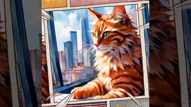 Один день из жизни кота #котики #котэ #рыжийкот #art #комикс