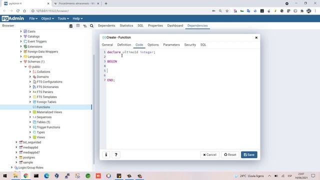 Crear procedimiento almacenado en PostgreSQL - ejemplo básico смотреть онлайн