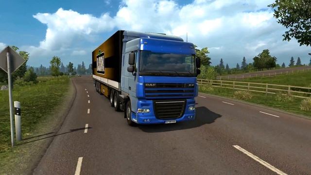 Euro Truck Simulator 2 - DAF XF 105 Wooden Beams Transport смотреть онлайн